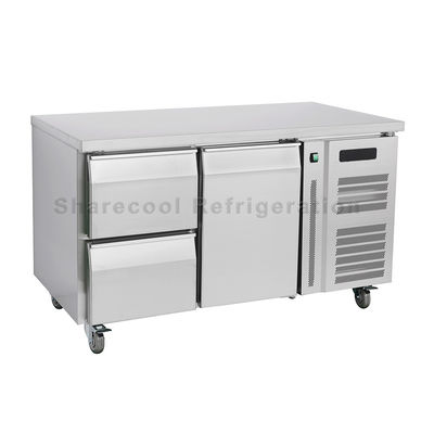Europe Standard 2 Door Undercounter Chiller AISI 304 Stainless Steel